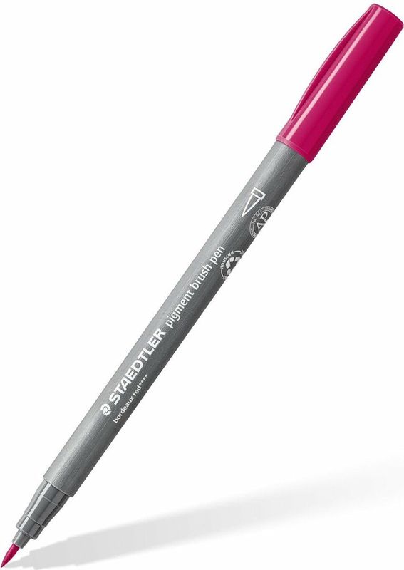 STAEDTLER pigment brush pen 4 kleuren 'lake colours'
