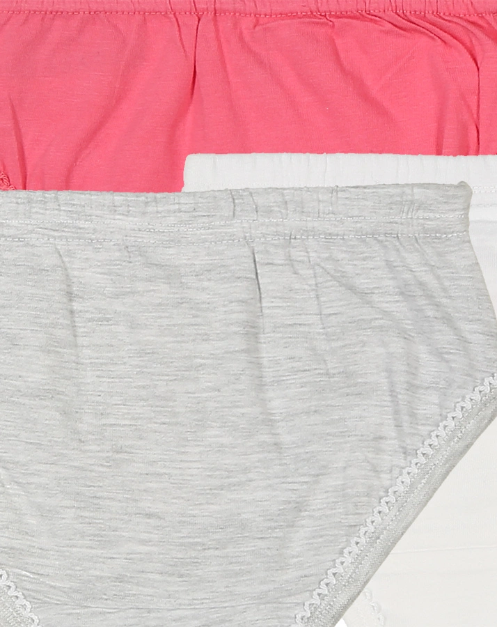 Slip CUTE HORSE 5er-Pack in pink/weiß/grau