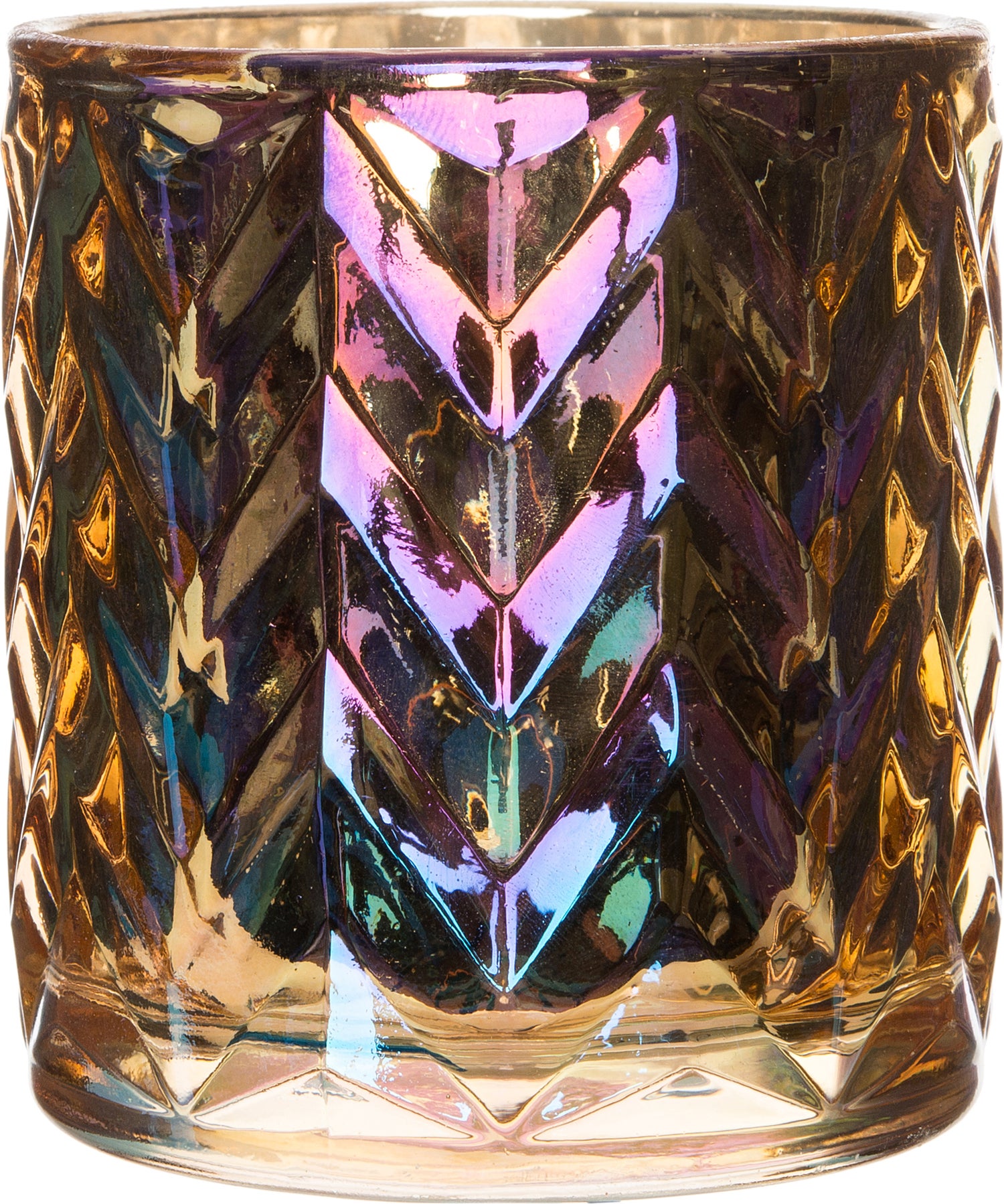 Intratuin waxinelichthouder visgraat roze D 7 H 8 cm