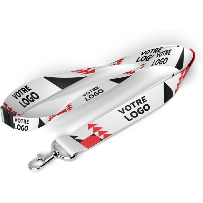 Tour de cou publicitaire - marquage multicolore