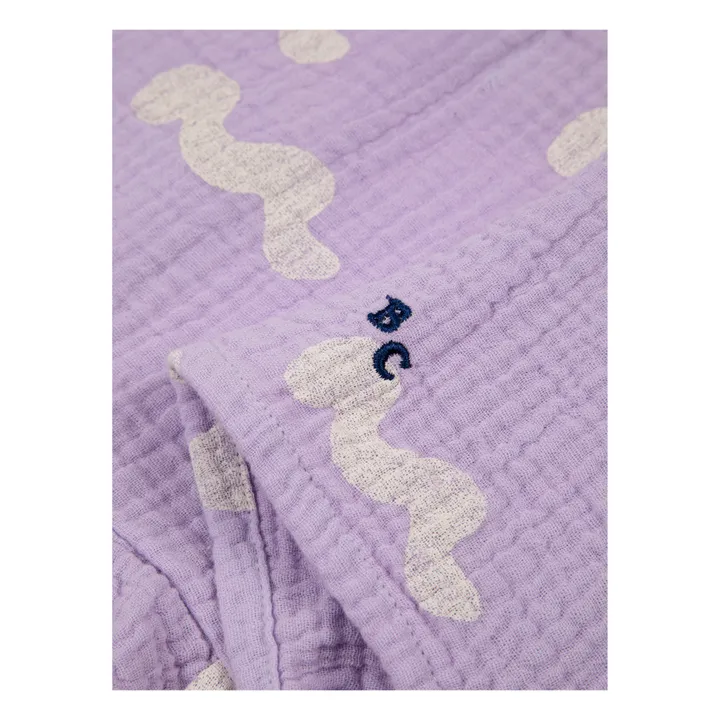 Bobo Choses Robe Gaze de Coton Bio Vagues | Lilas