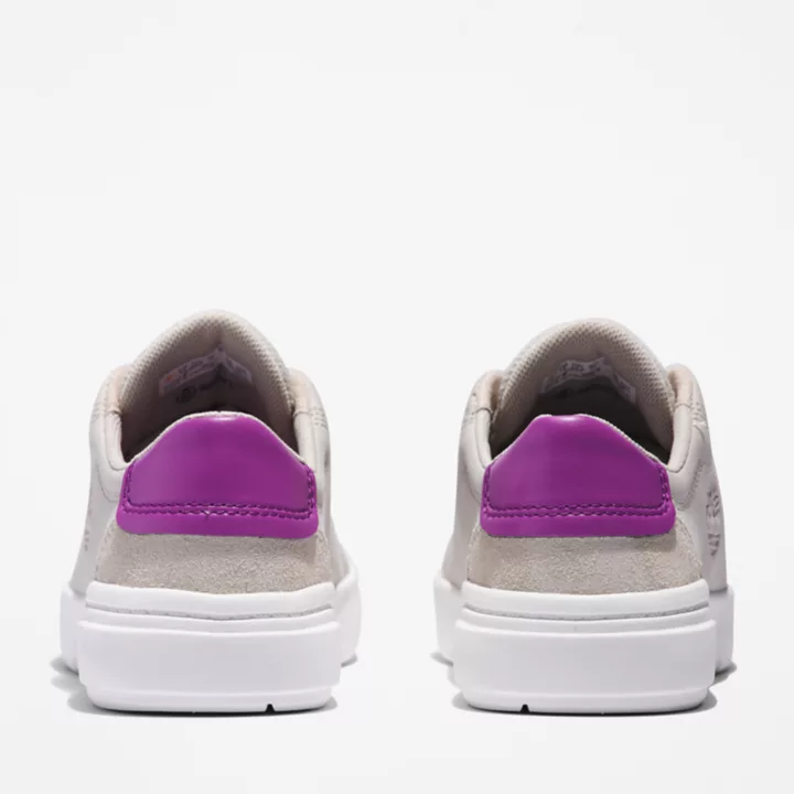 Basket basse à lacets Seneca Bay pour enfant en blanc