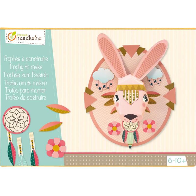 Boîte créative, Trophée à construire - Rose