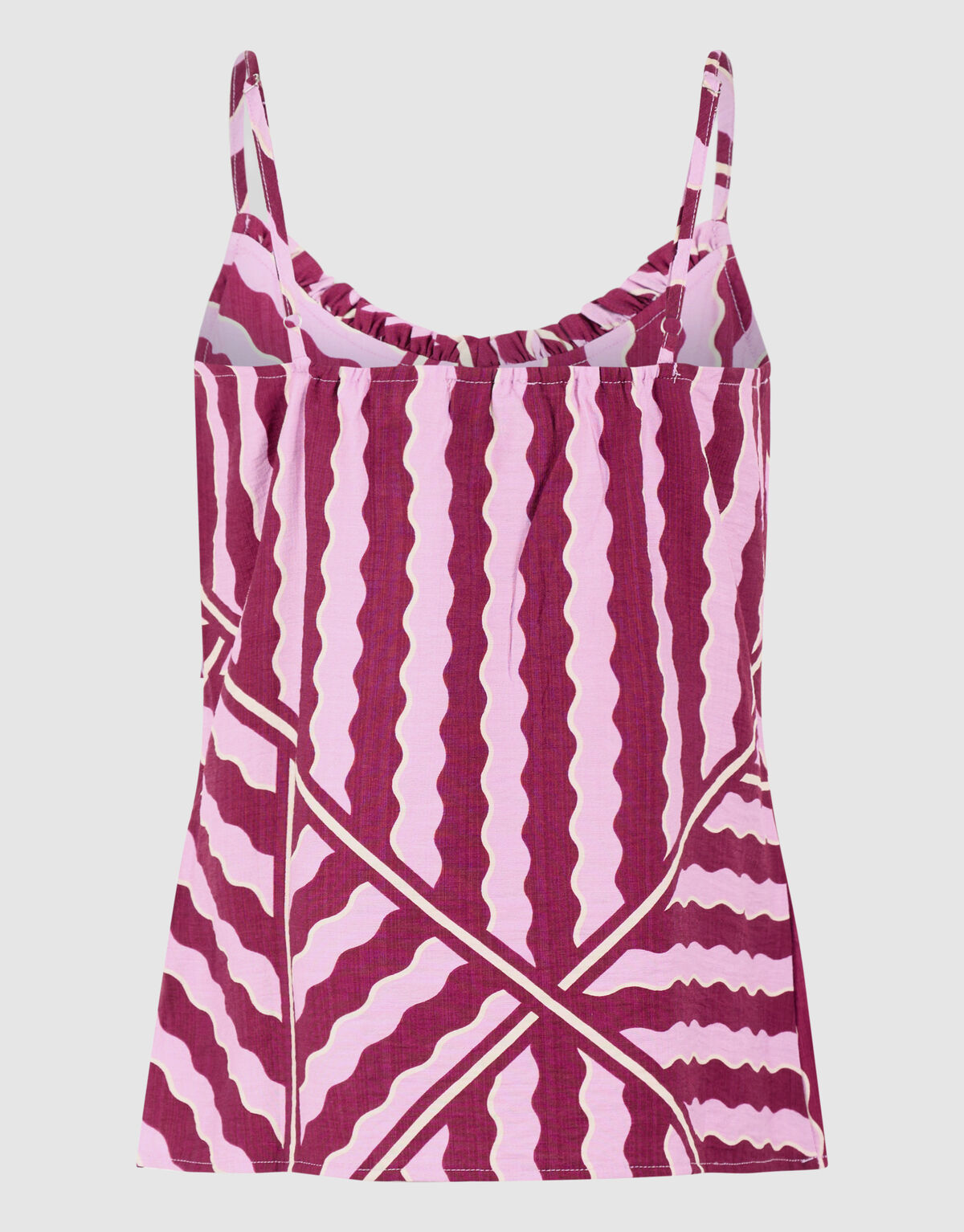 Wavy Printed Singlet Roze/Paars
