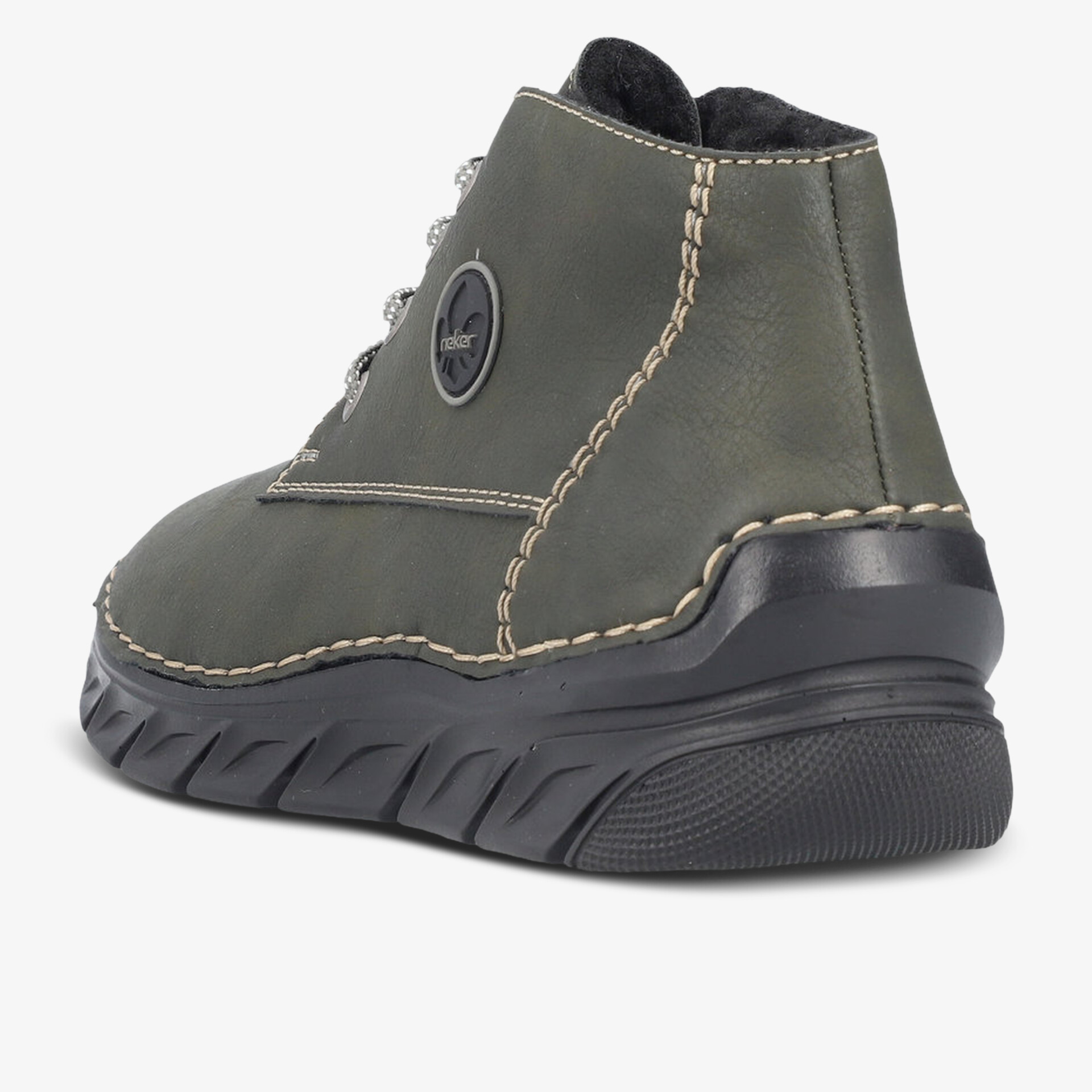 rieker Damen Schnürstiefeletten grün