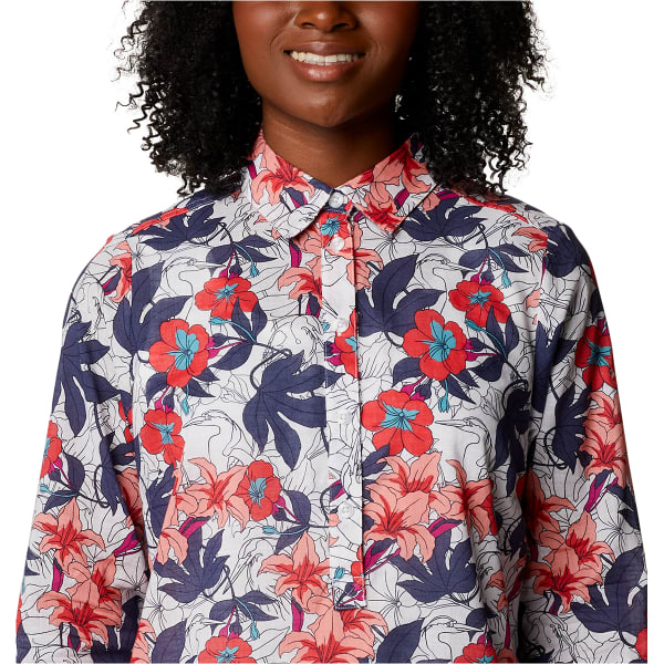 COLUMBIA CAMP HENRY II TUNIC W WHITE LAKESHORE