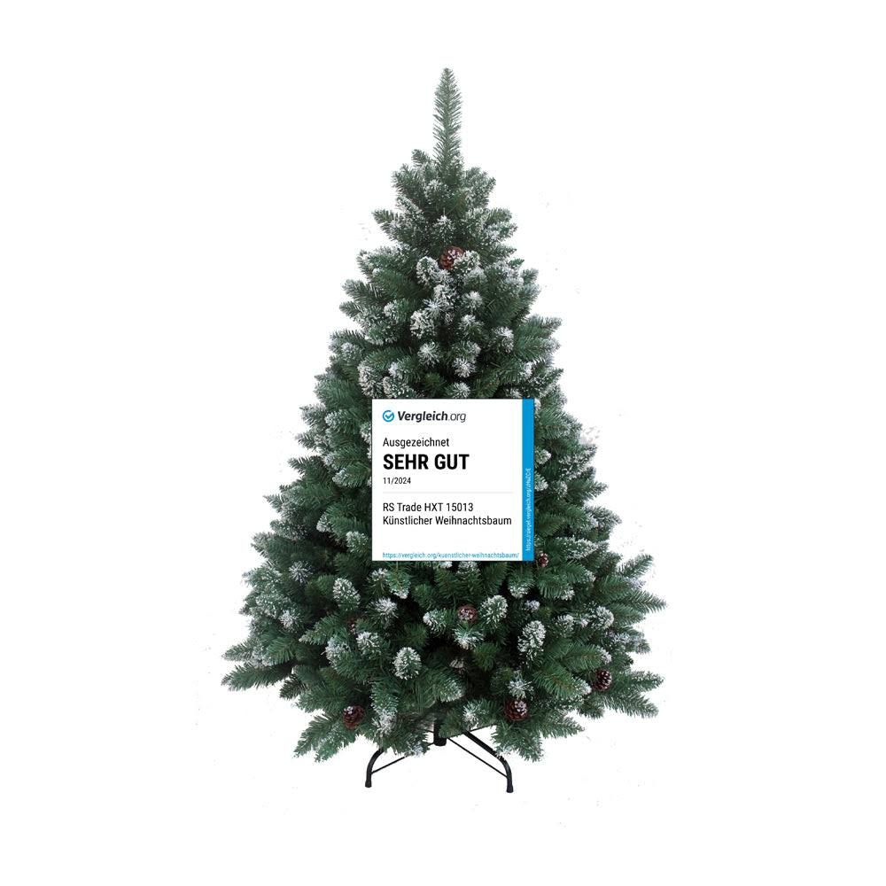 rs trade 210 cm künstlicher Weihnachtsbaum Christbaum Tannenbaum Deko mit Schnee