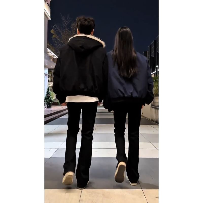 Kimeya - Matching Mid Rise Plain Flared Jeans voor koppels