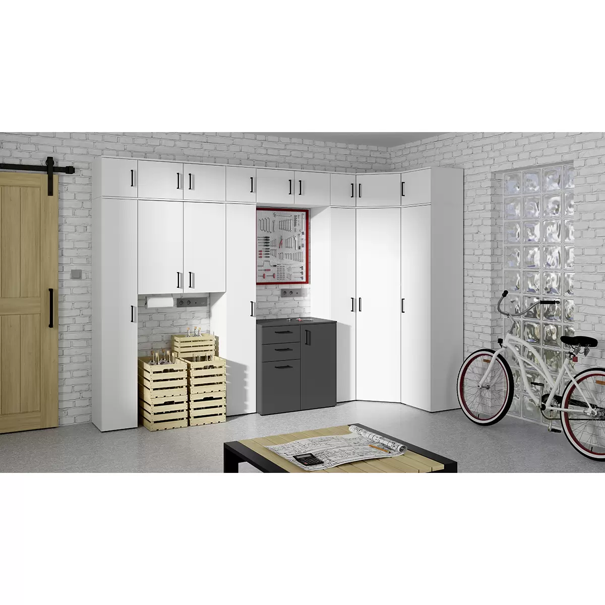 Schrank Cabinet weiss