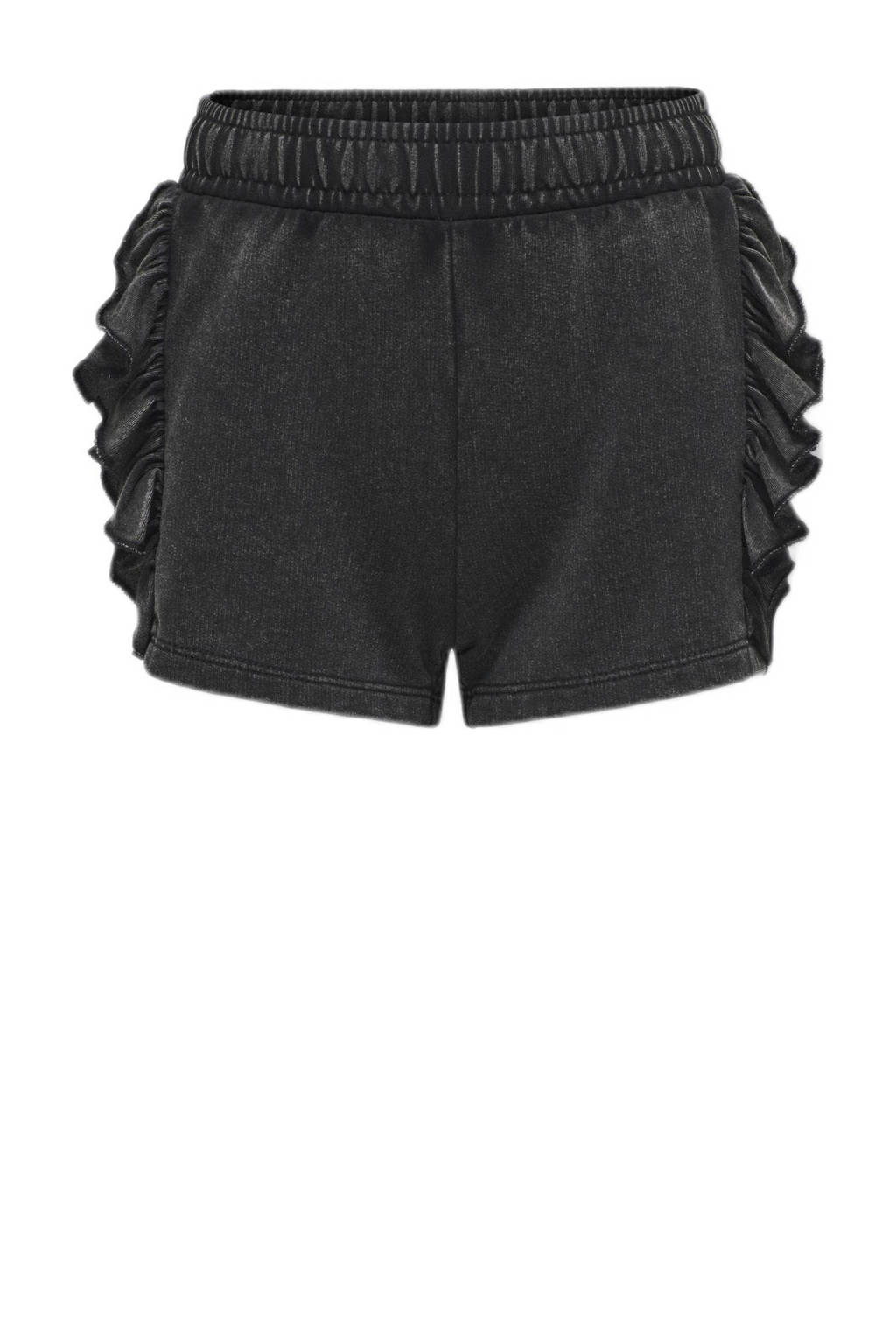 ONLY sweatshort KOGLUCINDA verwassen zwart
