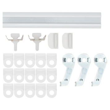 Complete set gordijnrail Subtile wit 150cm