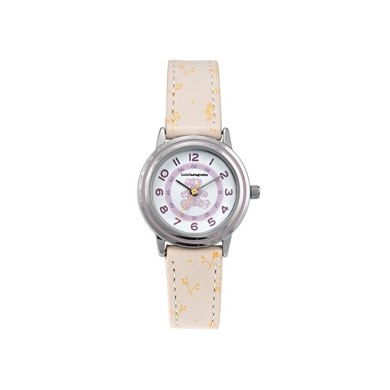Montre fille analogique Lulu Castagnette - Bracelet cuir - Douceur