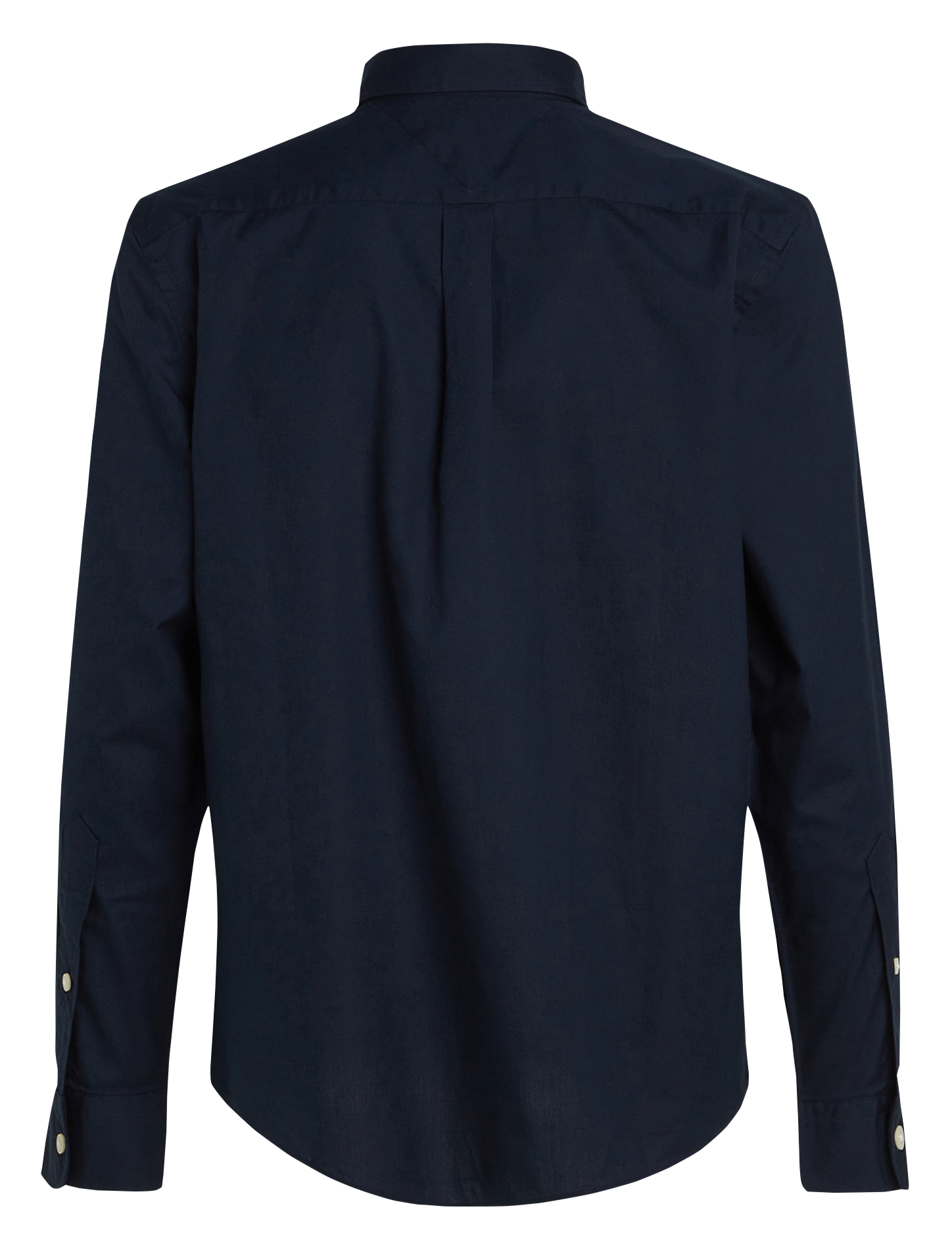 Chemise droite boutonnée en coton | Bleu
