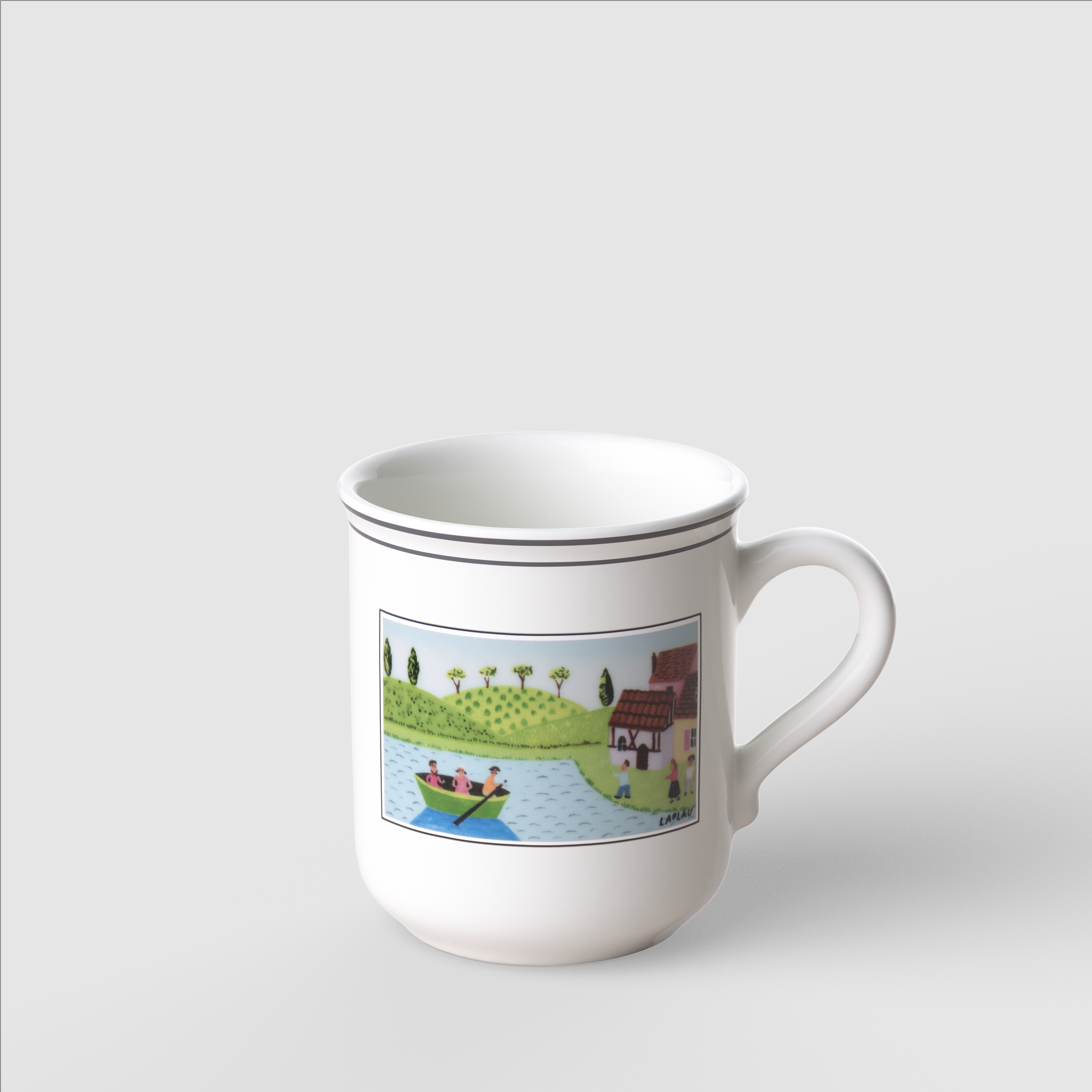 Design Naif Mug Multi-colored, 9.2 oz, Premium Porcelain