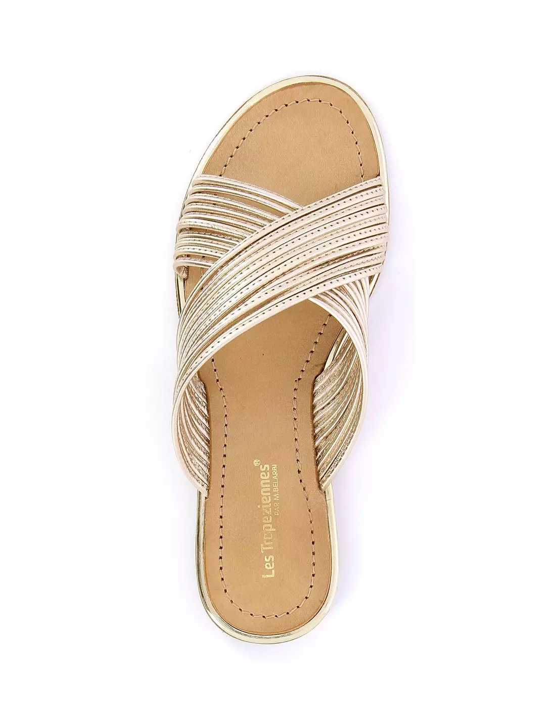 LES TROPEZIENNES HALLOA - Sandales & nu-pieds OR