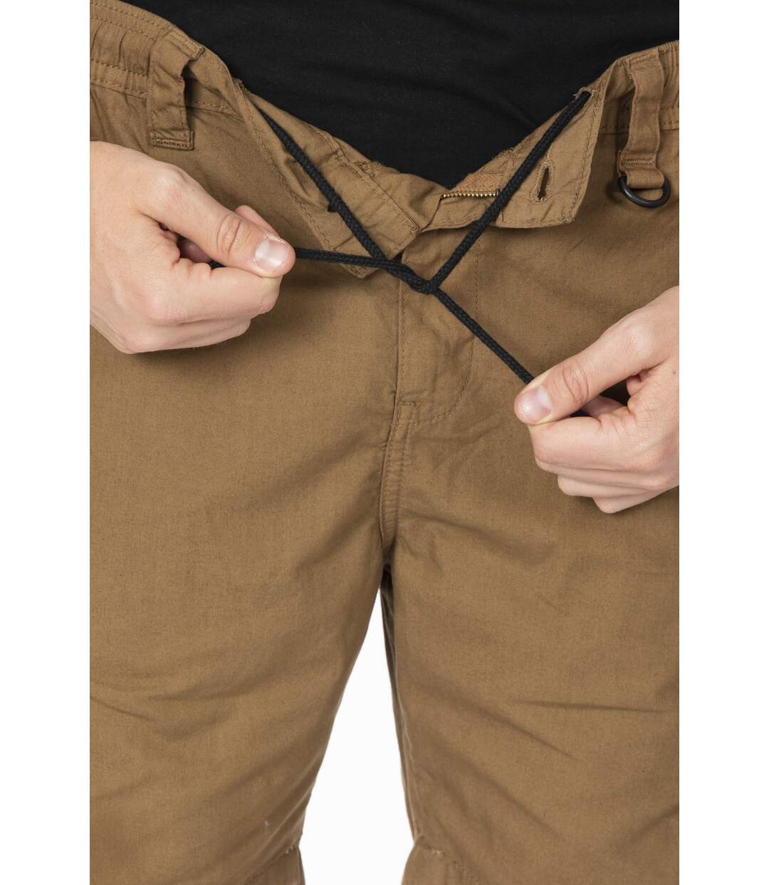 Bermuda coton coupe cargo ASHER VERT