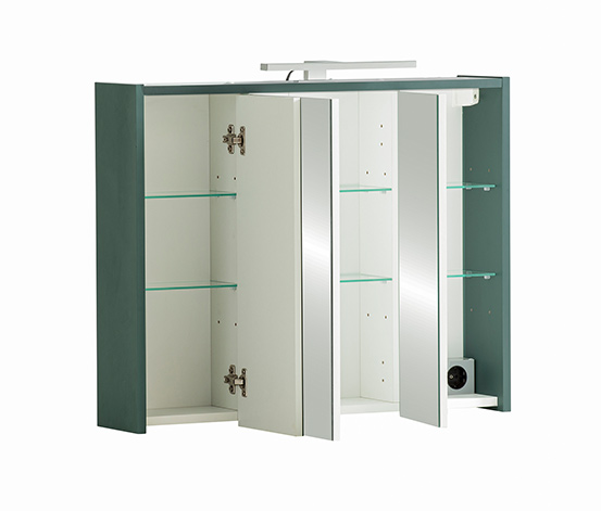 Spiegelschrank »Lovis«, waldgrün, 74,5 cm