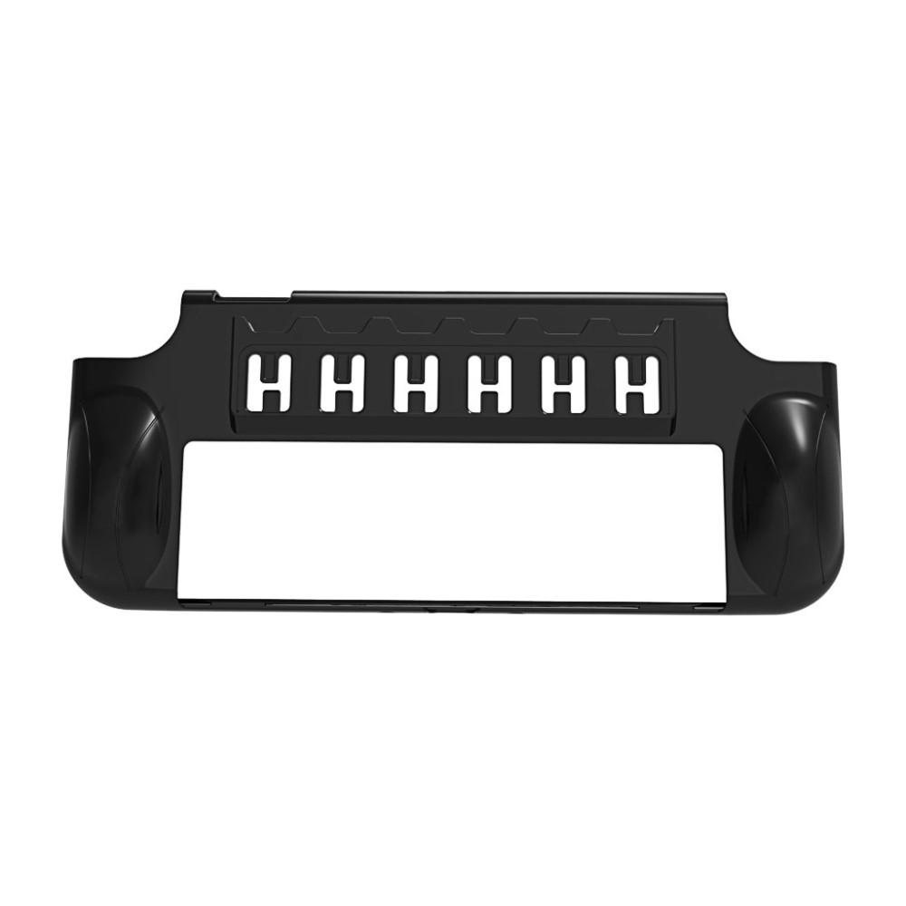 Crystal Hardcase Schutzhülle mit Spielehalterung / Kartenslots für Nintendo Switch OLED - Schwarz