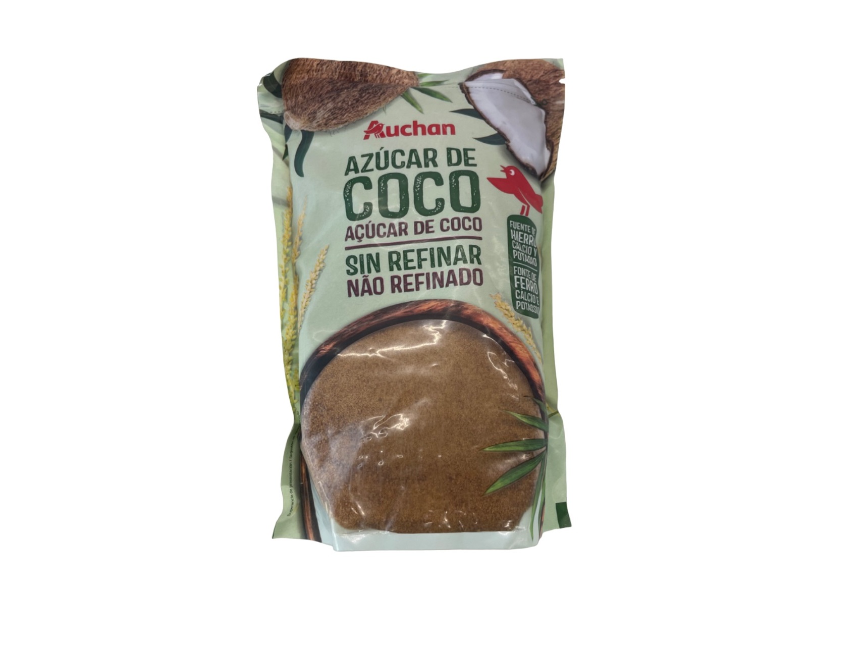 AÇÚCAR COCO AUCHAN NÃO REFINADO 500G