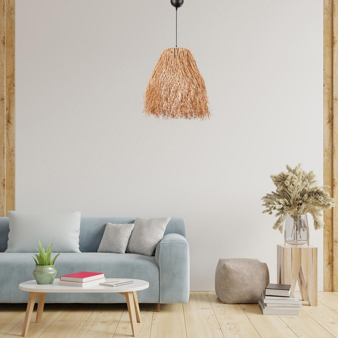 Opviq Suspension Fringe naturel - D.35x18x98 cm