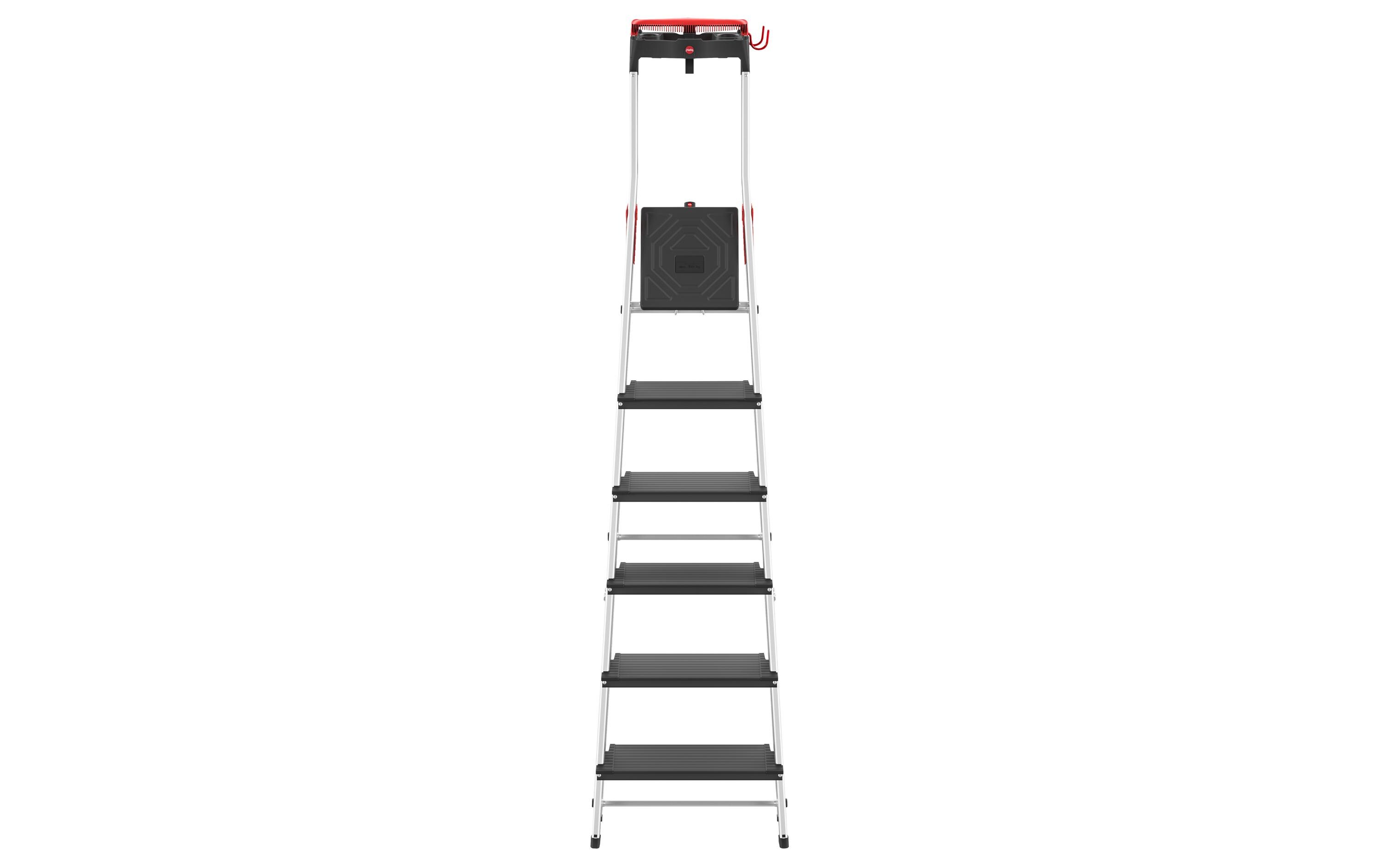 Bockleiter L100 TopLine 6 Stufen<br>Alu-Sicherheits-Stehleiter mit Multifunktions-Schale