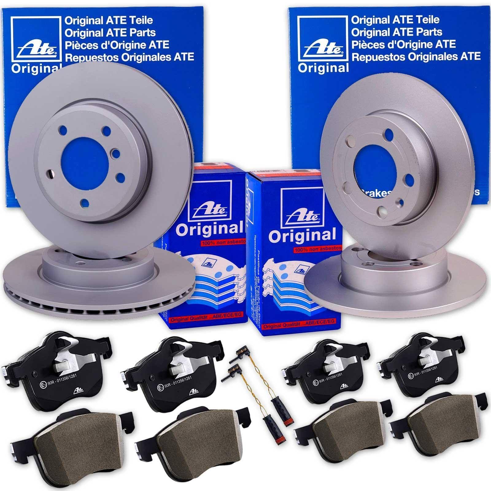 Ate Bremsscheiben + Beläge vorne + hinten für C-klasse W203 Cl203 Clk