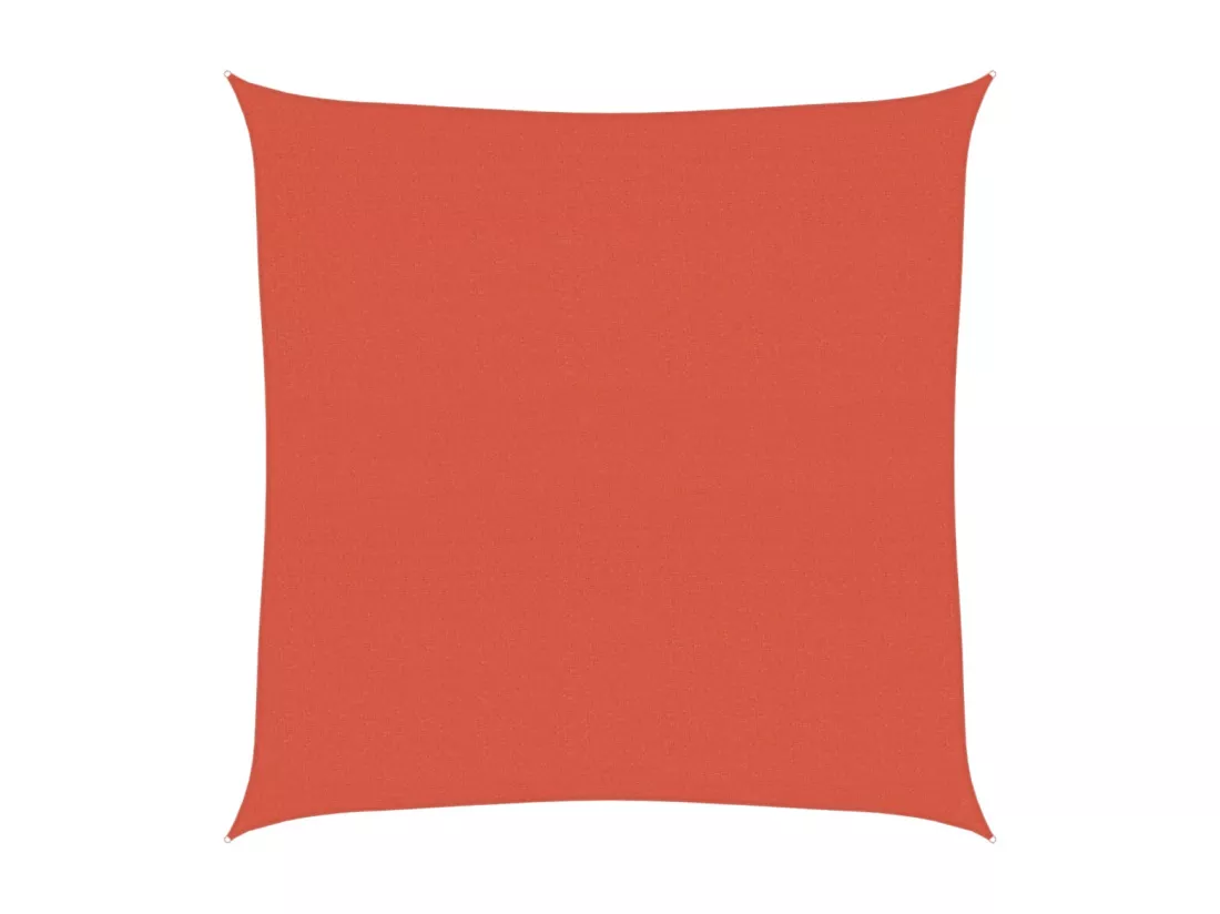 Voile d'ombrage 160 g/m² Terre cuite 4x4 m PEHD