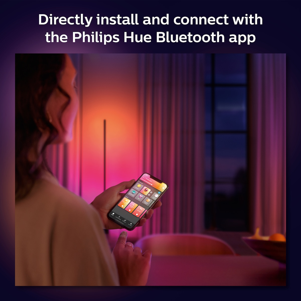 Philips Hue Gradient Signe bordlampe (sort)