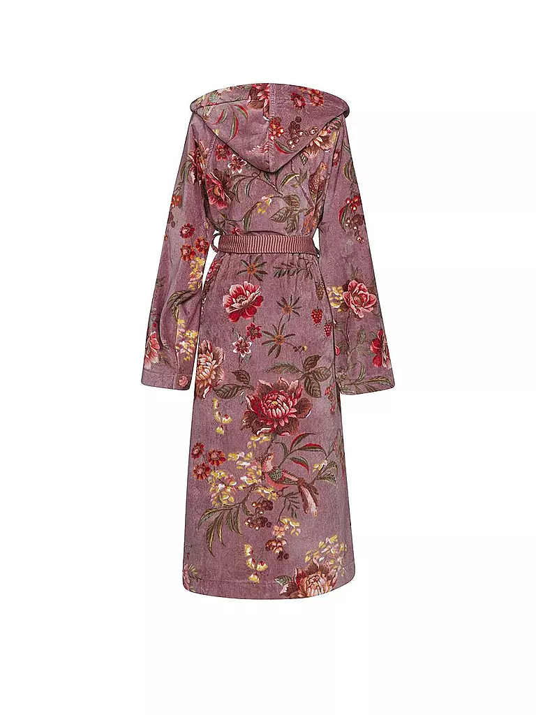 PIP STUDIO Damen Bademantel SECRET GARDEN Mauve beere