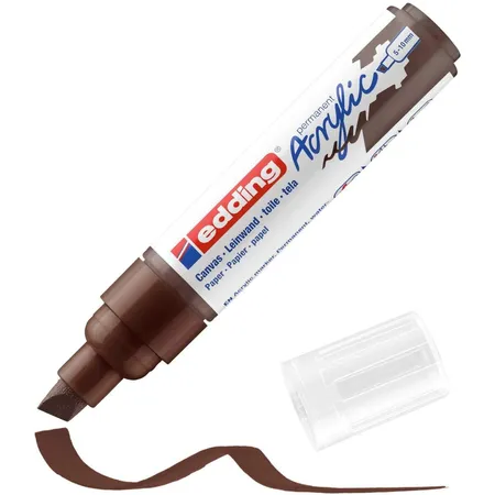 edding 5000 acrylic marker broad chocolate brown