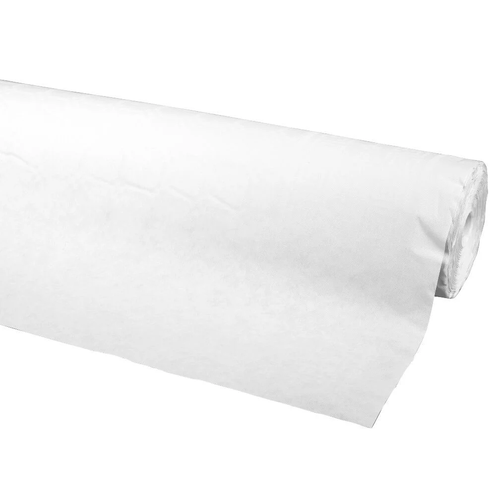 Nappe damassée blanche en papier 100 m