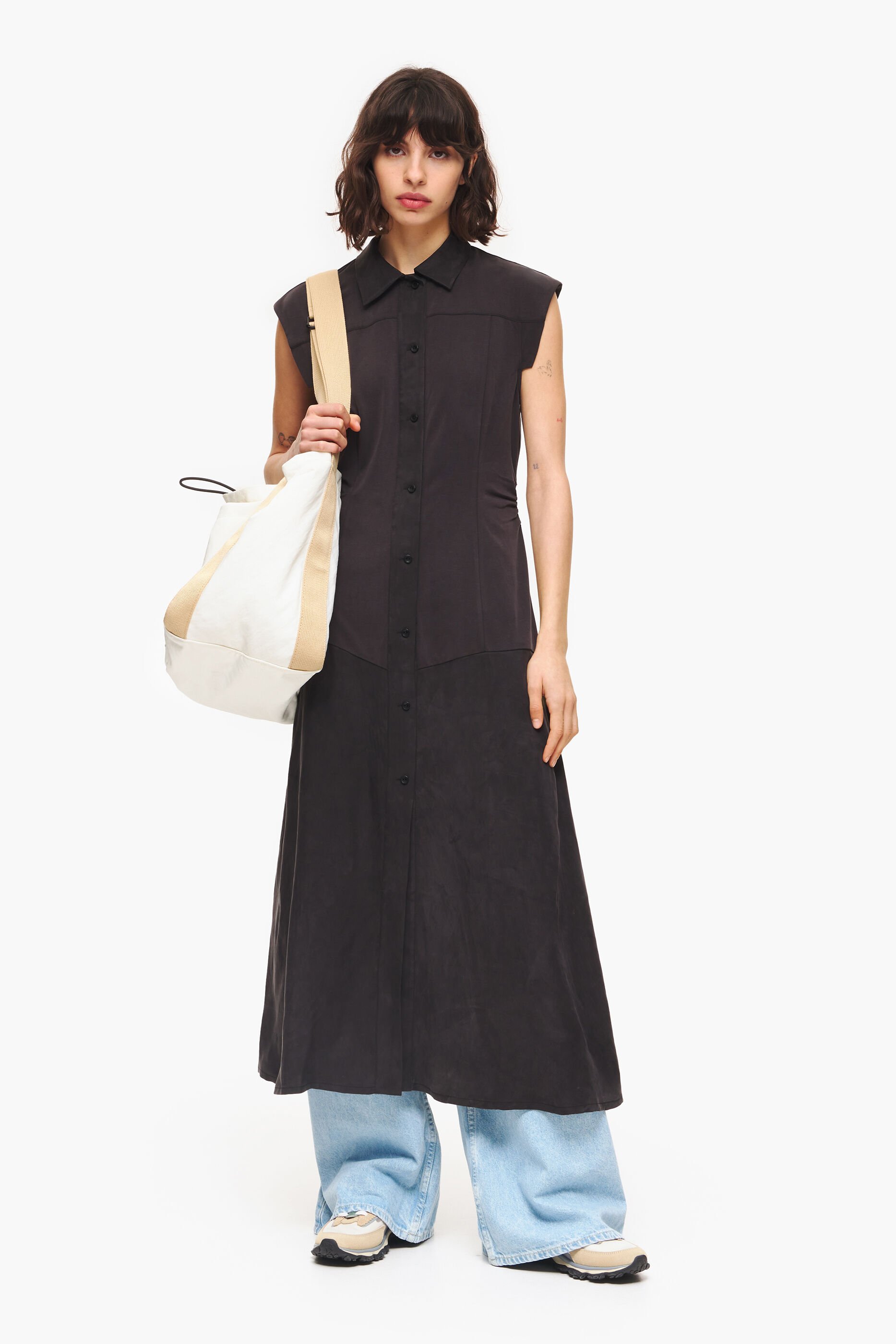 vestido longo preto
