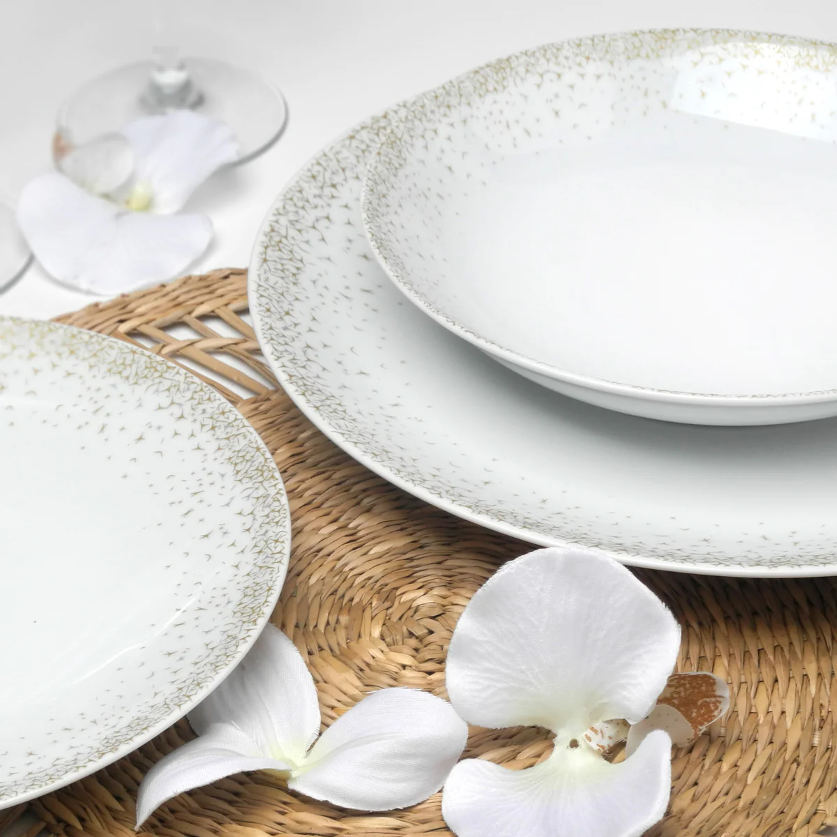 Byblos - Assiette dessert 21 cm (lot de 6) Médard de Noblat