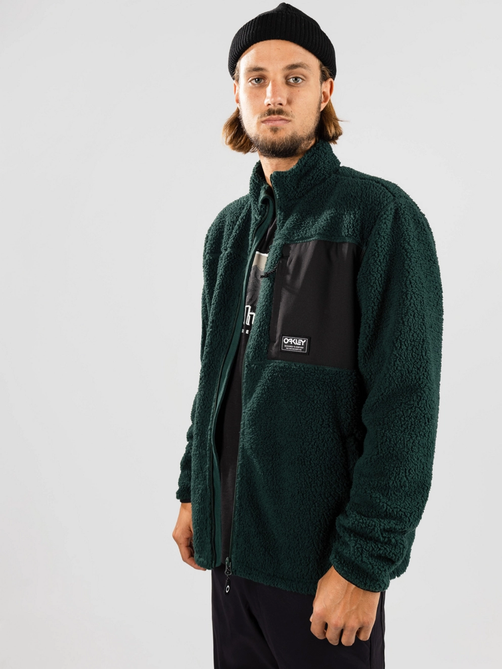 Oakley Mountain Fire Sherpa Zip Hoodie hunter green (helmet)