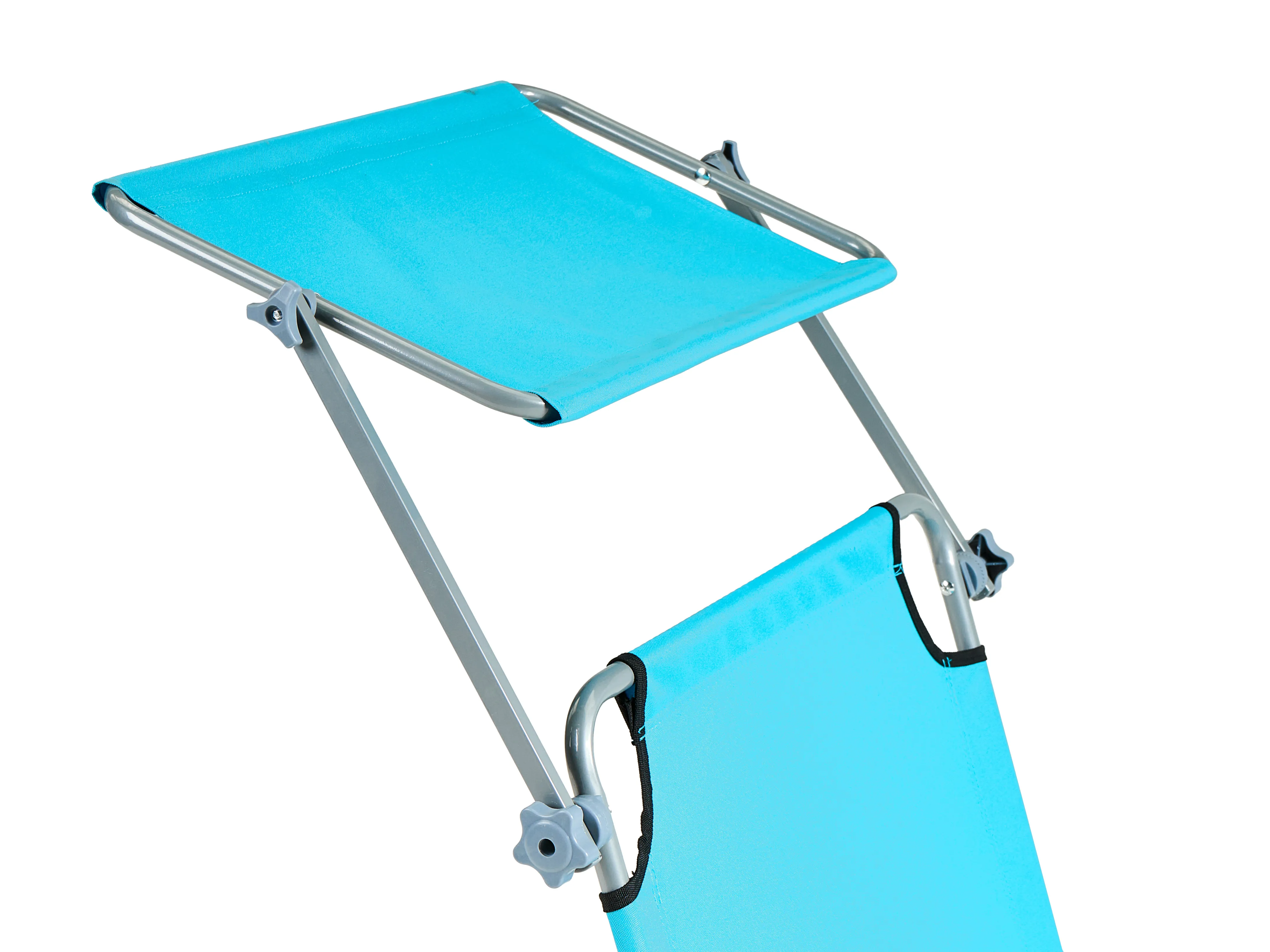 Ligstoel FOLIGNO achteroververstelbaar Metaal Turquoise