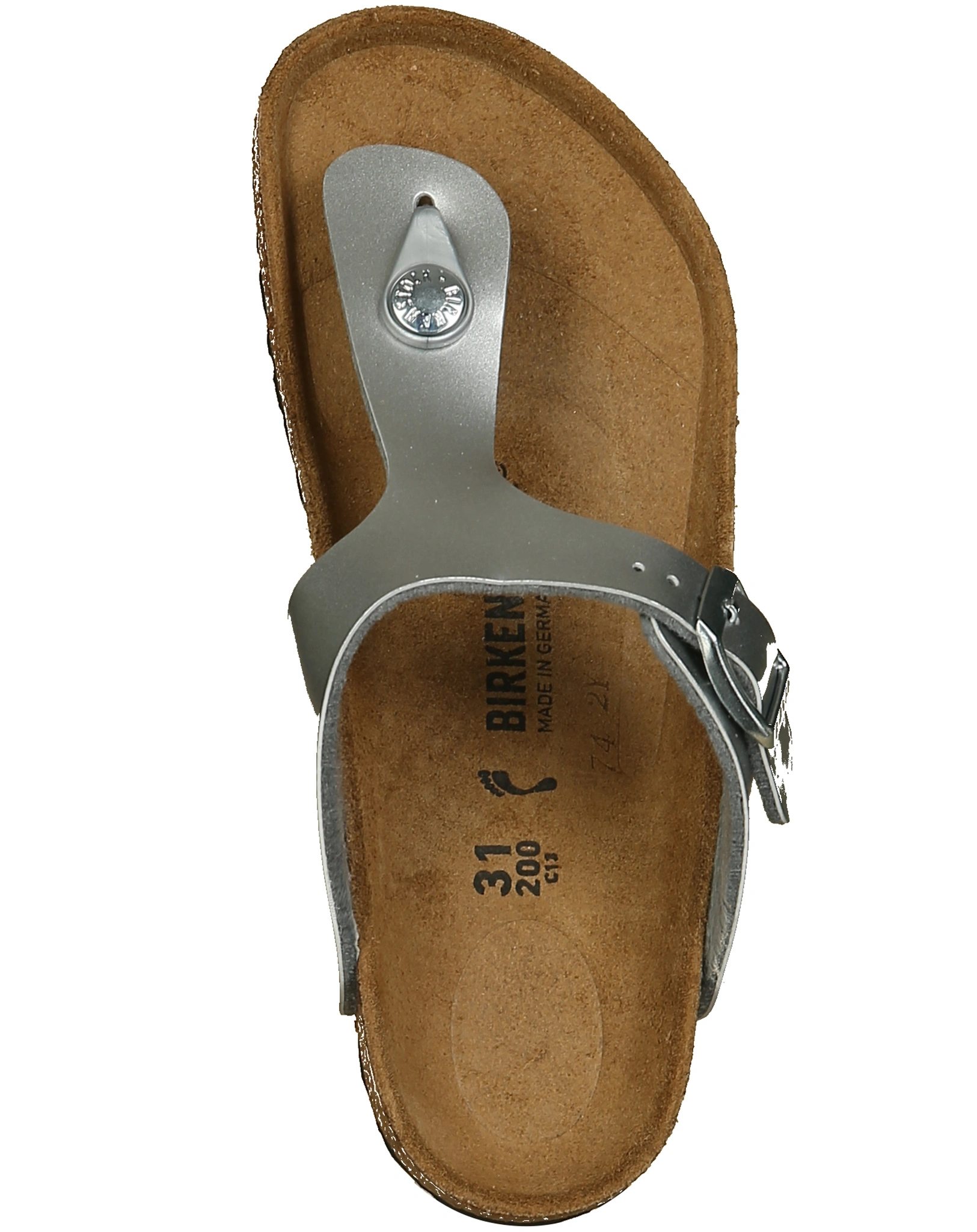 Zehentrenner GIKids BF ELECTRIC in metallic silver