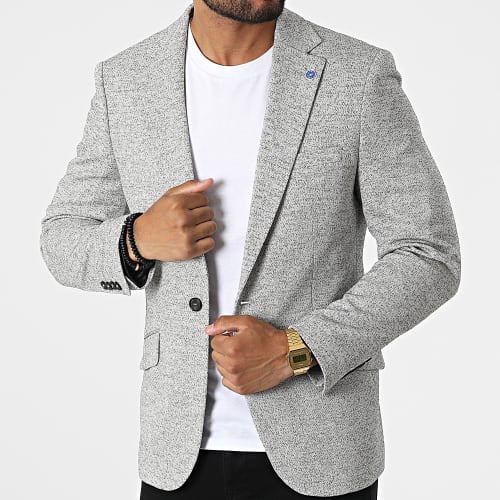 Veste Blazer CK-018 Blanc Chiné