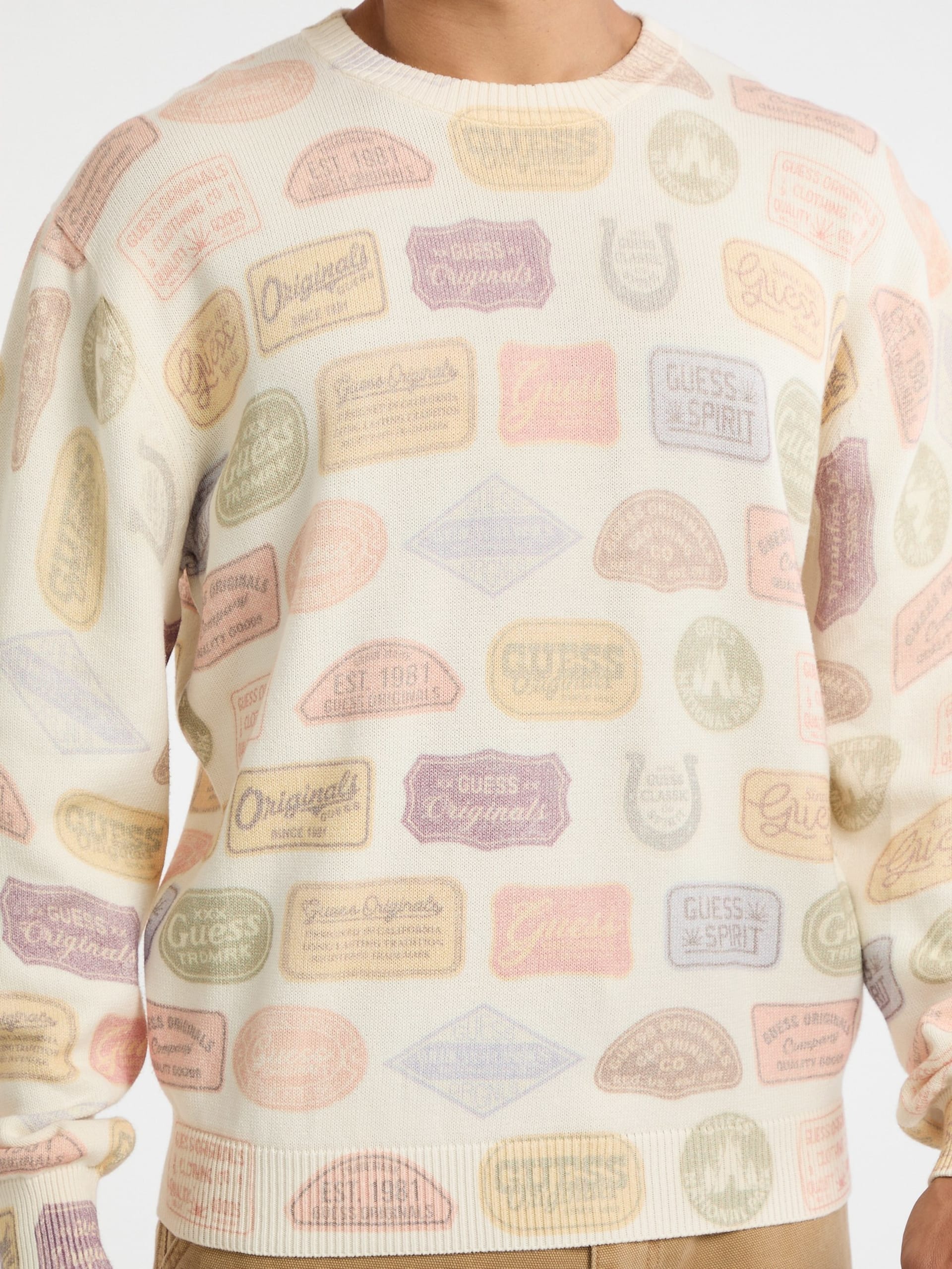 Suéter estampado ecológico GUESS Originals