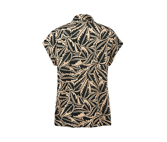 Bedrucktes Shirt mit Stehkragen