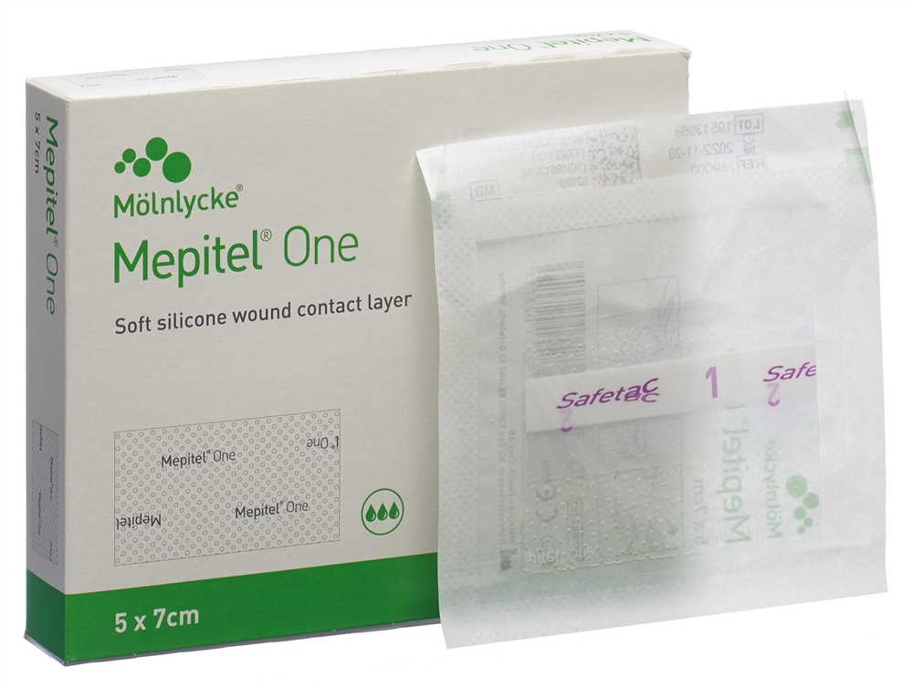 MEPITEL One Wundverband 5x7cm (neu) 5 Stk