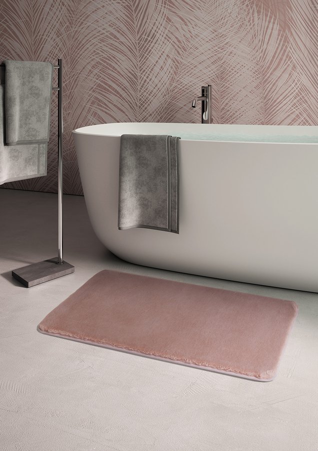 Gedy Fuzzy douchemat antislip 50x80cm roze