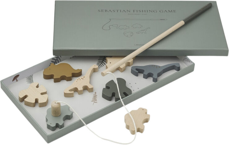 Liewood Sebastian fishing game Dino/hunter green multi mix