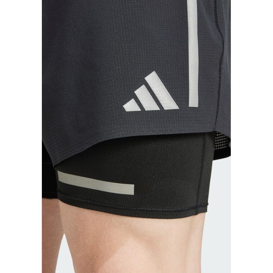 Adidas Short de running réfléchissant 2 en 1 Ultimate
