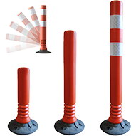 Balise de jalonnement - Flexible - Polyéthylène - Orange