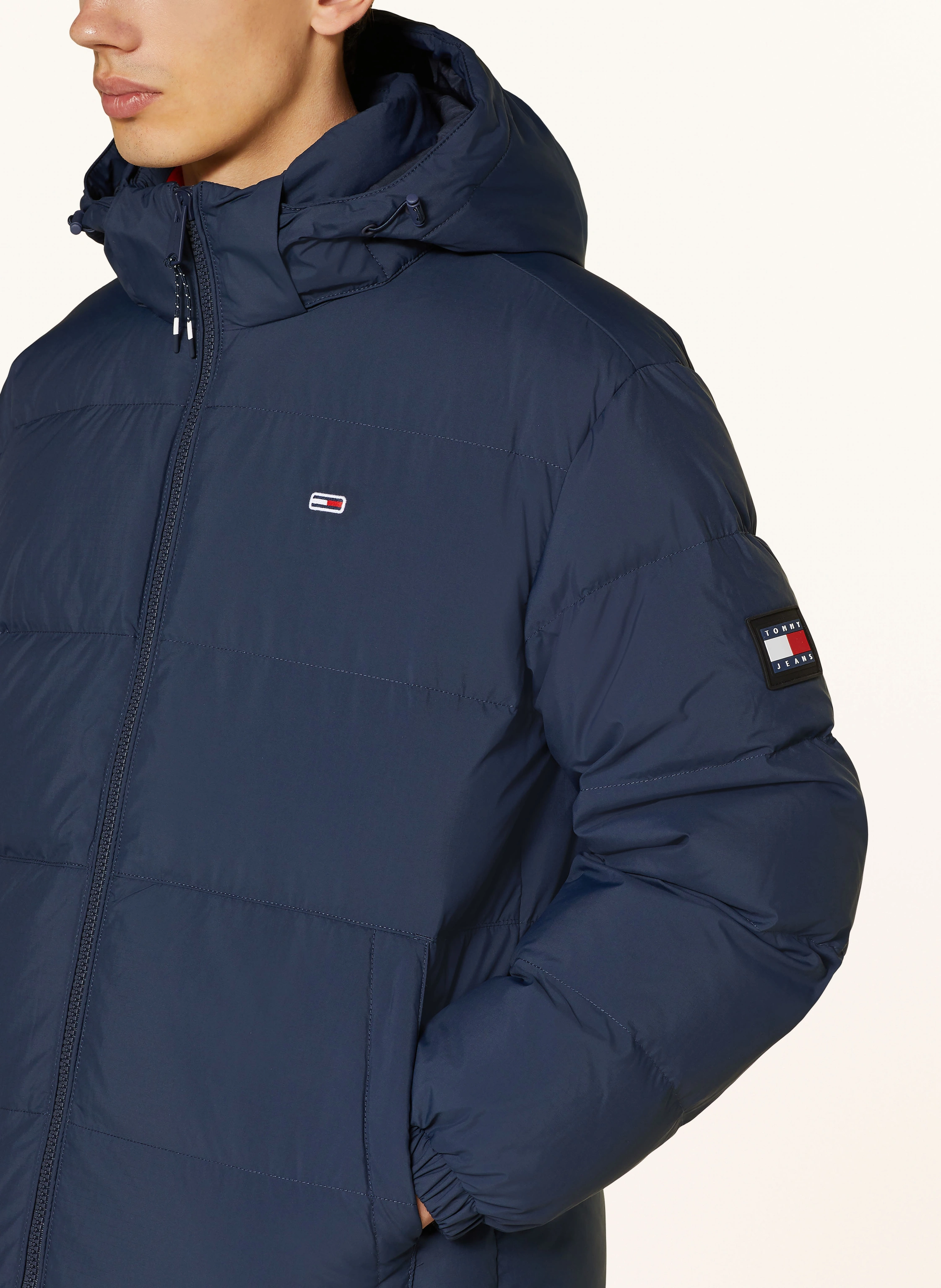 TOMMY JEANS Daunenjacke mit abnehmbarer Kapuze