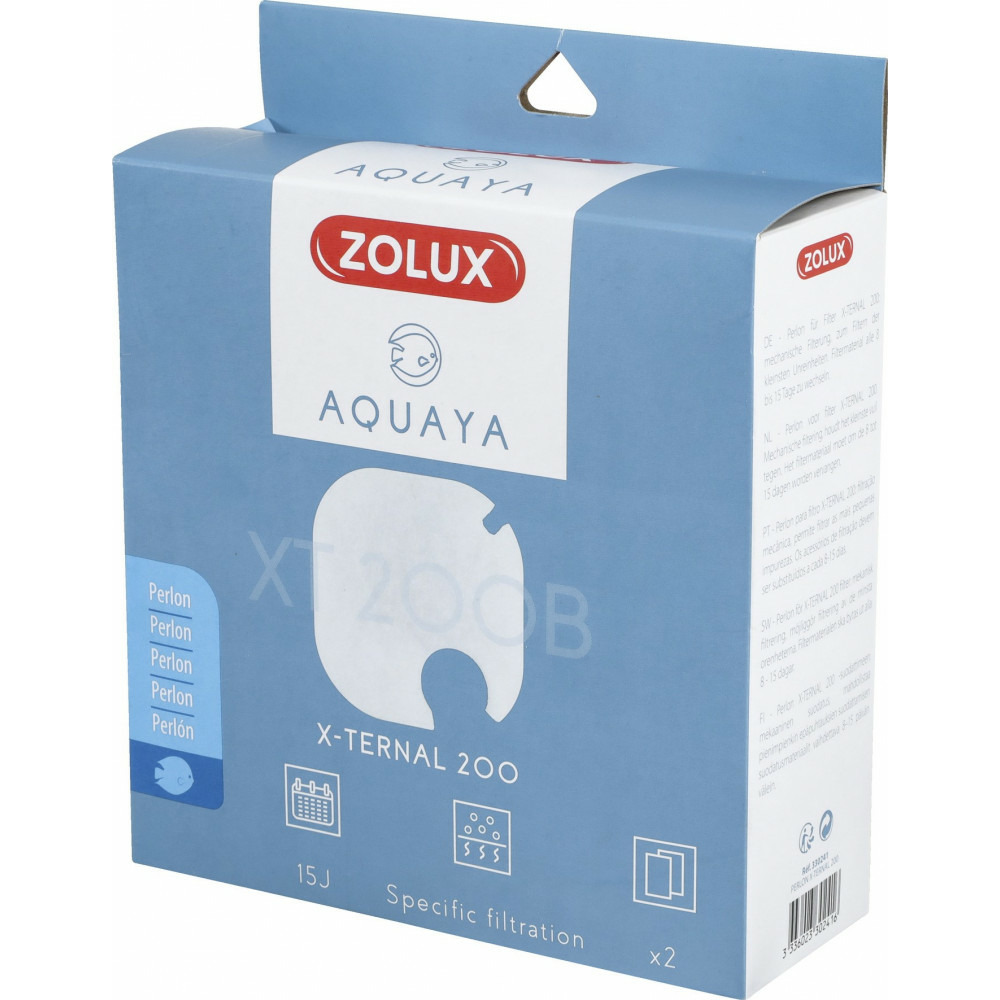 Filtre pour pompe x-ternal 200, filtre xt 200 b perlon x 2. Pour aquarium.
