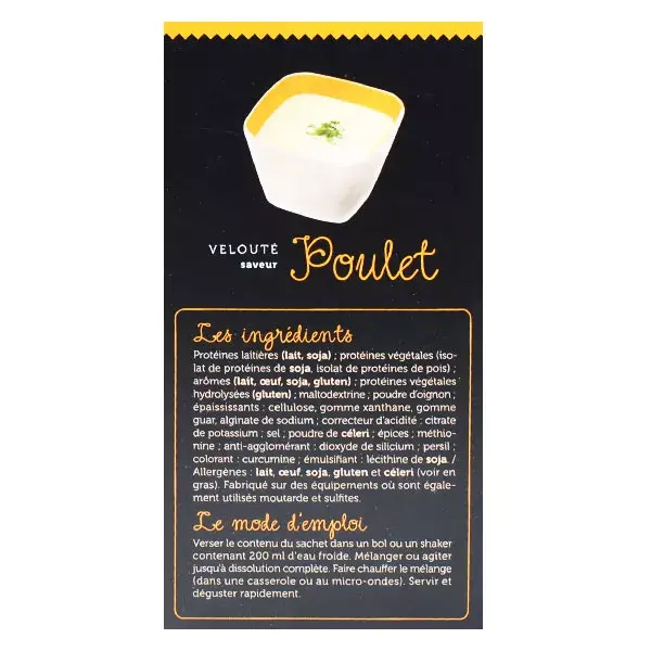 Sopa Protifast com Alto Teor de Proteína, Sopa Cremosa de Frango, 7 sachês