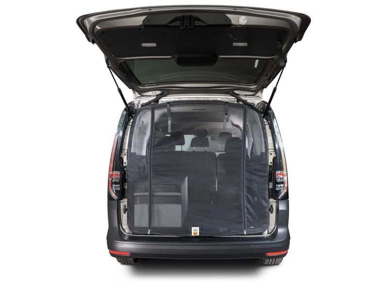 Van Quito Heckmoskitonetz, fine-mesh VW Caddy Heckmoskitonetz Reissverschluss, VW Caddy 5/Caddy 5 Maxi und Ford Connect (kurz/lang), Maschenweite Standard