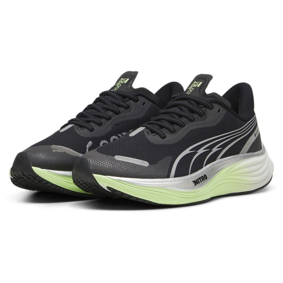 PUMA Chaussures de Running Velocity Nitro 3 GTX - Noir/Argenté/Fizzy Apple Femme