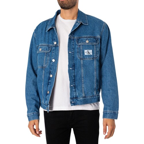 Calvin Klein Jeans - Chaqueta Vaquera Normal De Los Años 90 Azul